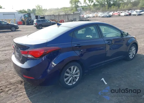 2014 Hyundai Elantra Se from USA, damaged, VIN 5NPDH4AE7EH540192
